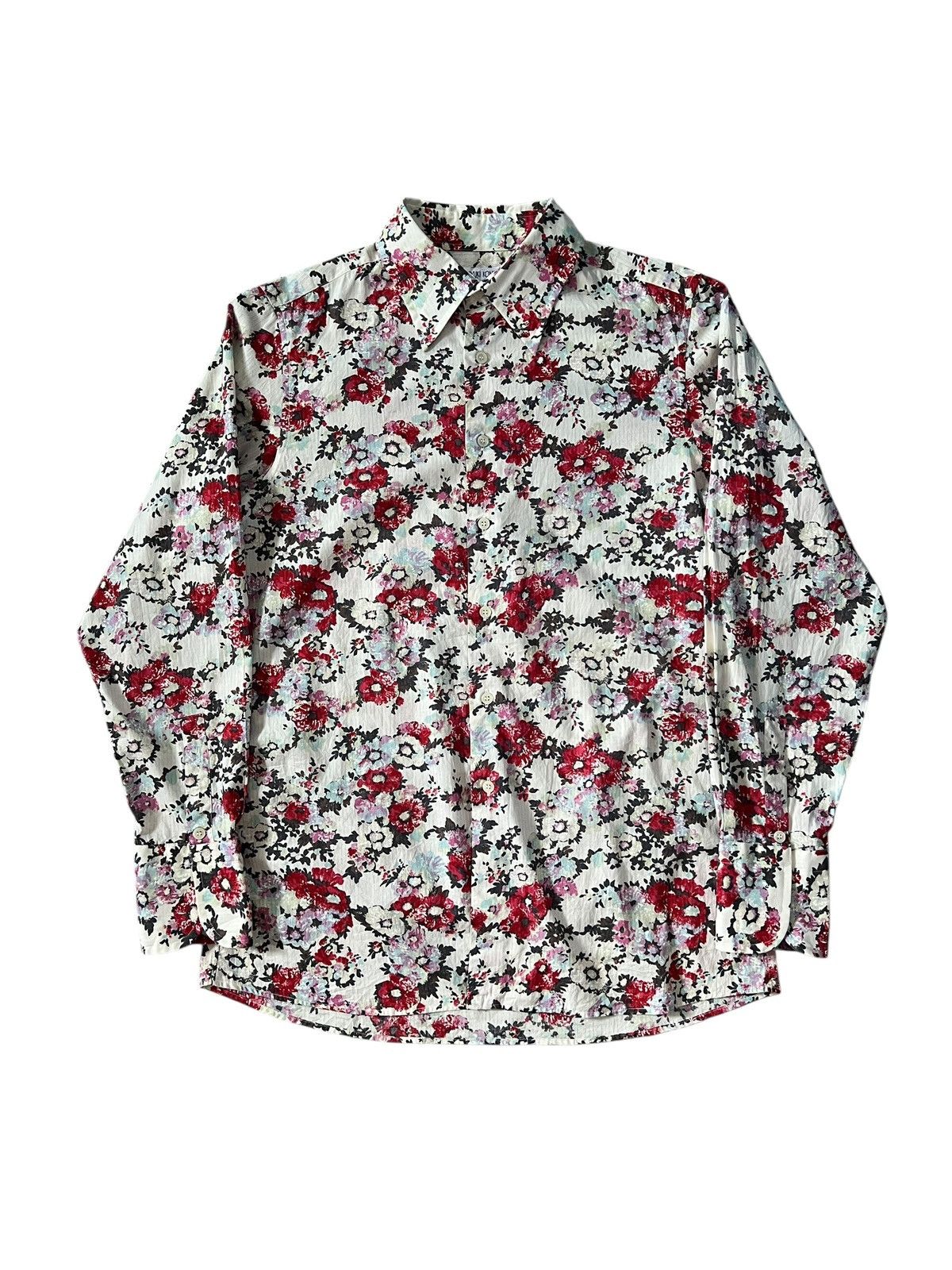 1990s Yoshiyuki Konishi Open Cuff Floral Button Up Shirt