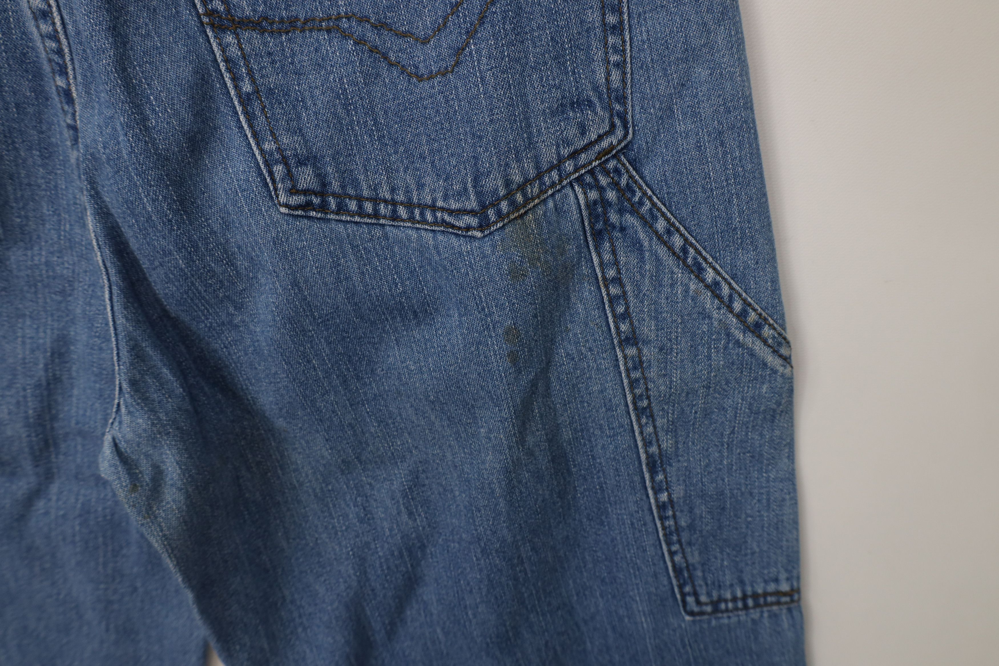 Harley Davidson Vintage 90s Harley Davidson Wide Leg Dungaree Denim Jeans Size US 30 / EU 46 - 14 Thumbnail