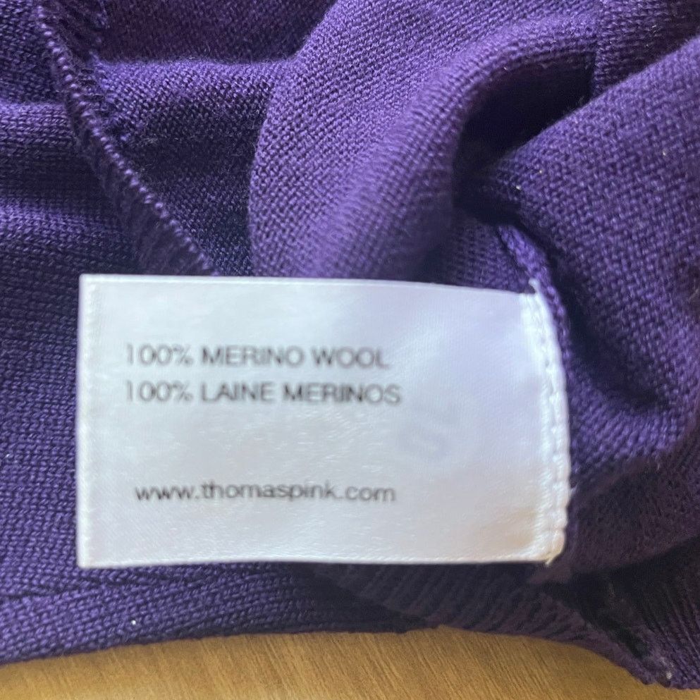 Thomas Pink Thomas Pink Purple Wool VNeck Knit Tank Top Women's Size M Size M / US 6-8 / IT 42-44 - 4 Thumbnail