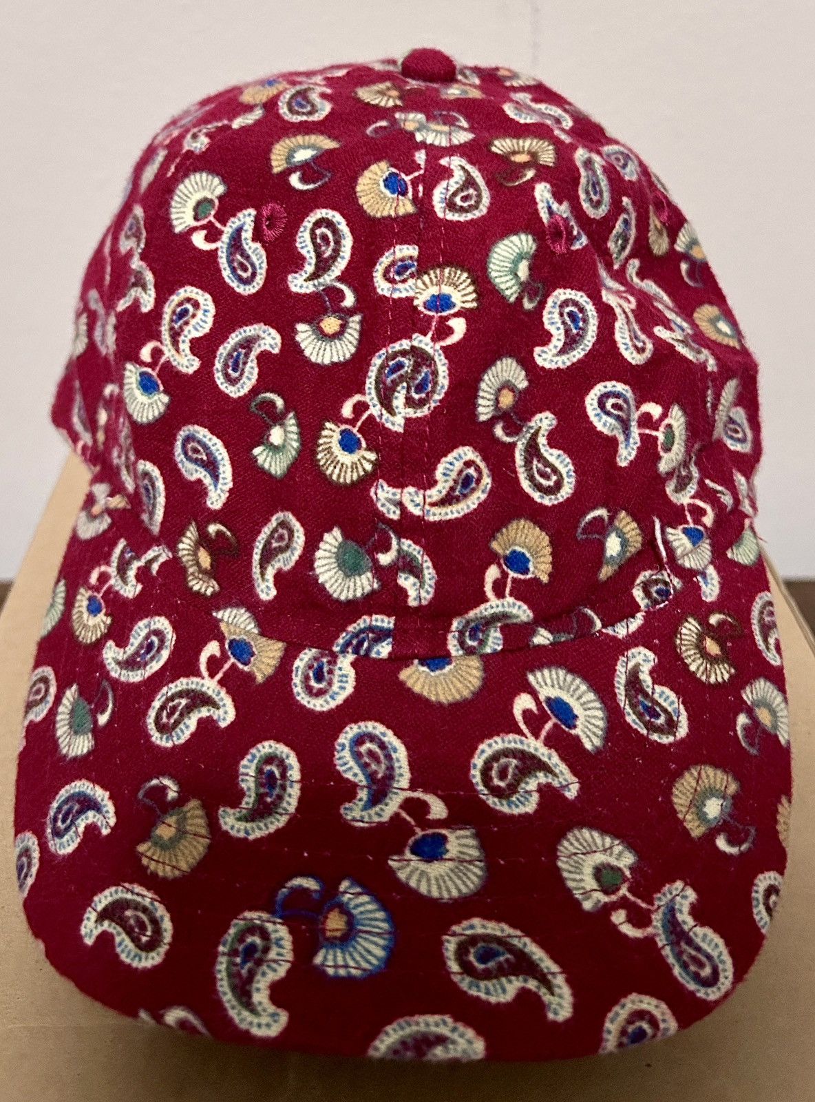 CLOT CLOT Paisley Print Pattern Red Hat Size ONE SIZE - 1 Thumbnail