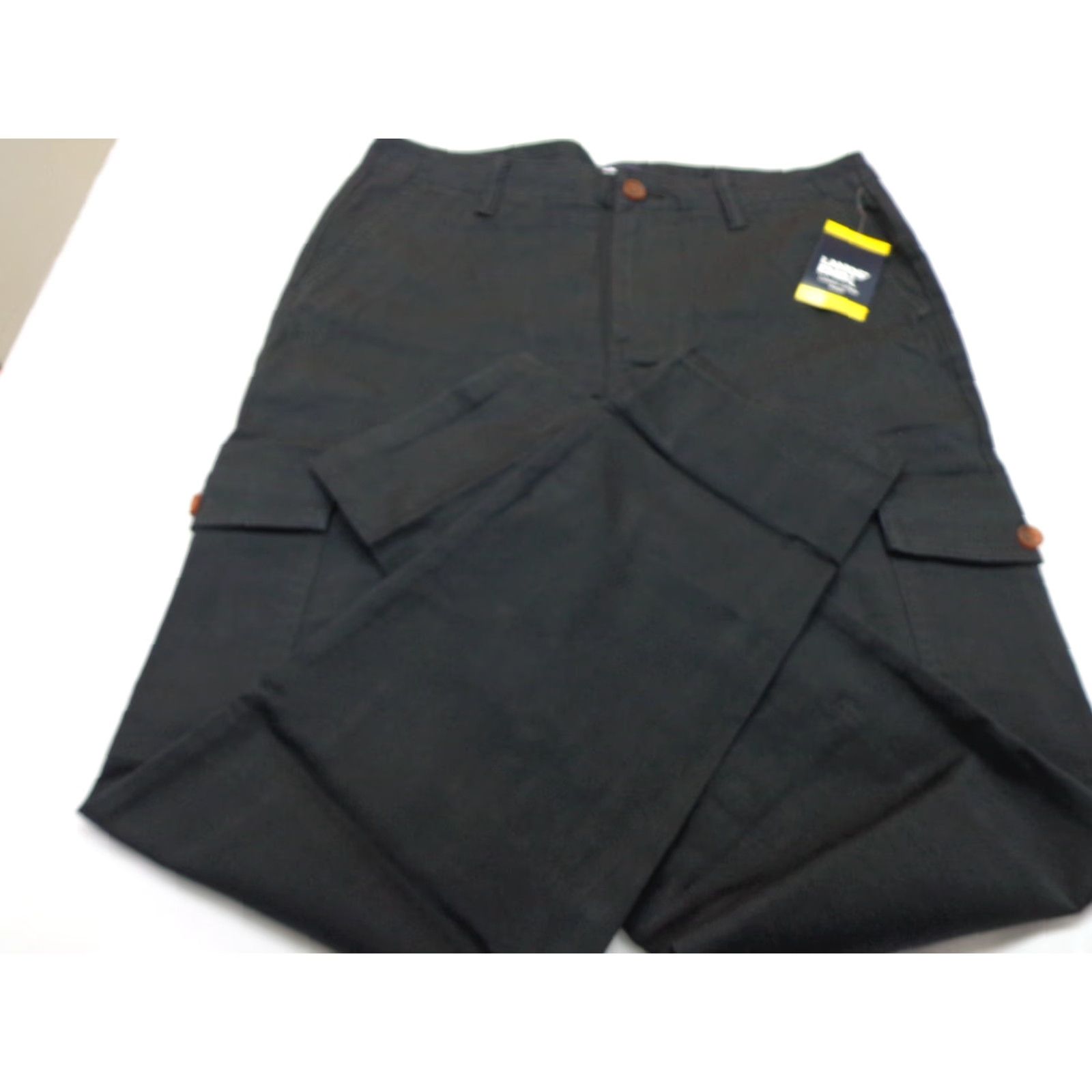 Lands' End Lands' End Cargo Pants Women's Black Size 8 NEW Regular Cotton/Spandex Chino Straight Easy Care Cargo Pockets Mid Rise Modern Style Size 30" / US 8 / IT 44 - 5 Thumbnail