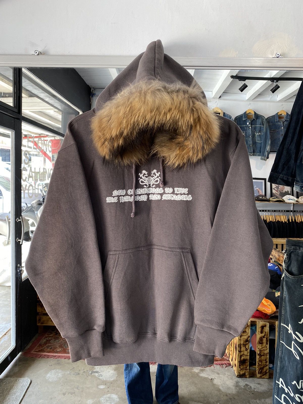If Six Was Nine × Japanese Brand × Le Grande Bleu (L.G.B.) fur hoodie japanese brand desio poem Size US M / EU 48-50 / 2 - 4 Thumbnail