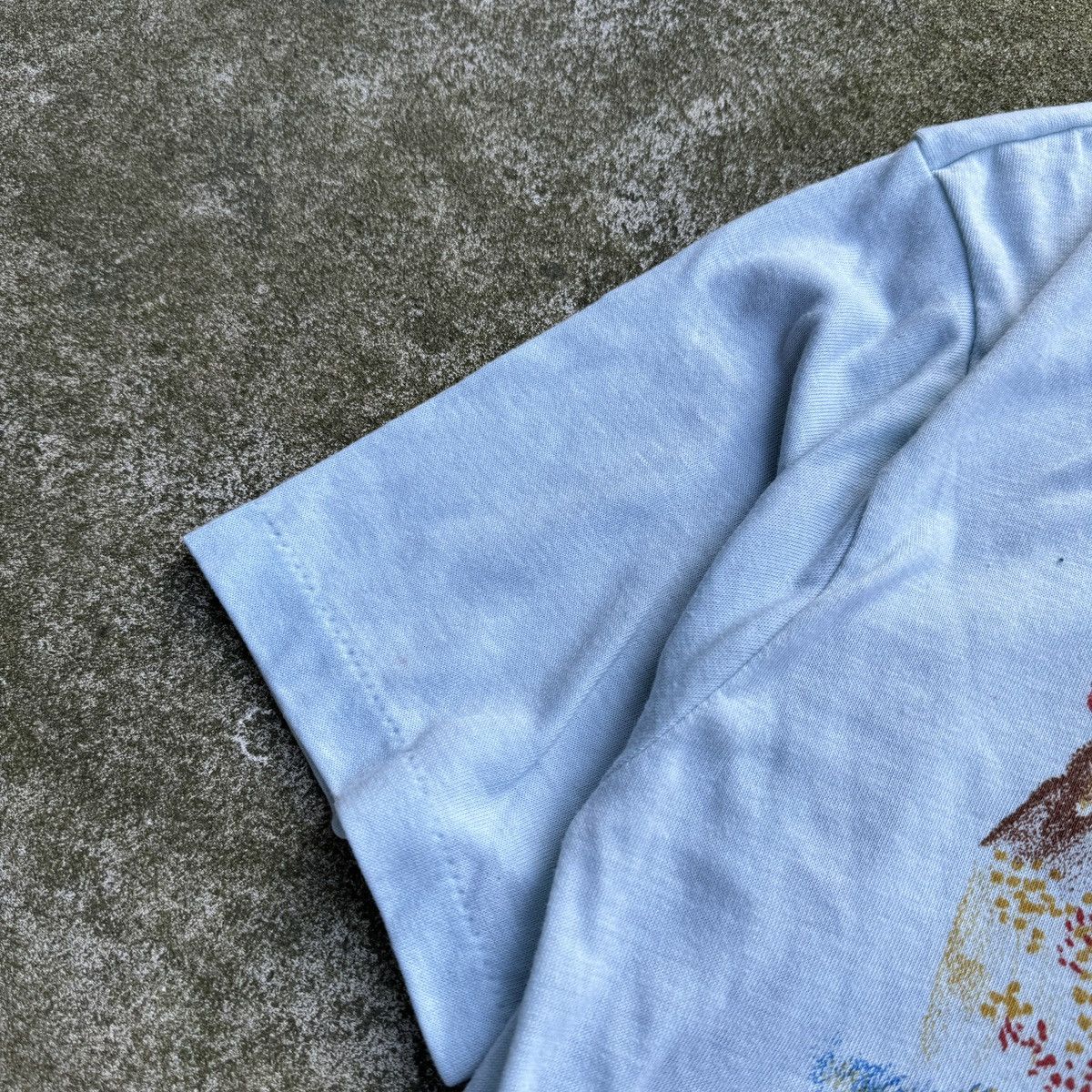 Vintage 70s Sears Waterfall Print Art Tee RRL Bode ERD ERL Size US M / EU 48-50 / 2 - 5 Thumbnail