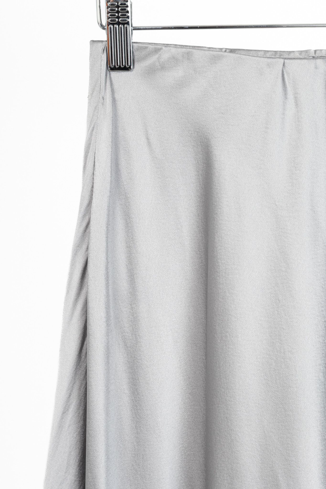 CAMI NYC CAMI NYC Analu Silk Satin Asymmetrical Lace-Hem Midi Skirt Size 25" / US 0 / IT 36 - 4 Thumbnail
