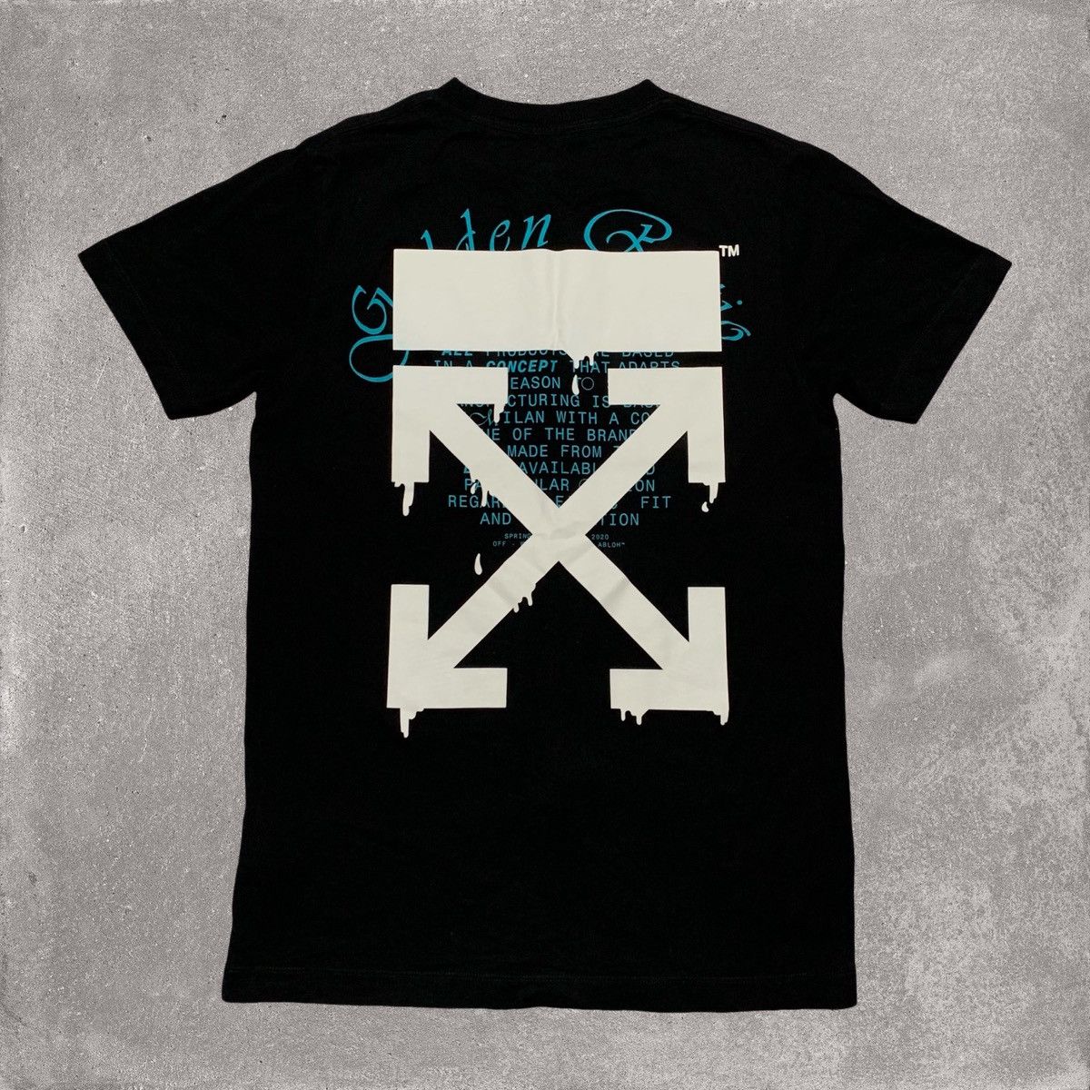 Off-White Off White Small Dripping Arrows Black Tee Virgil Abloh Size US S / EU 44-46 / 1 - 1 Thumbnail