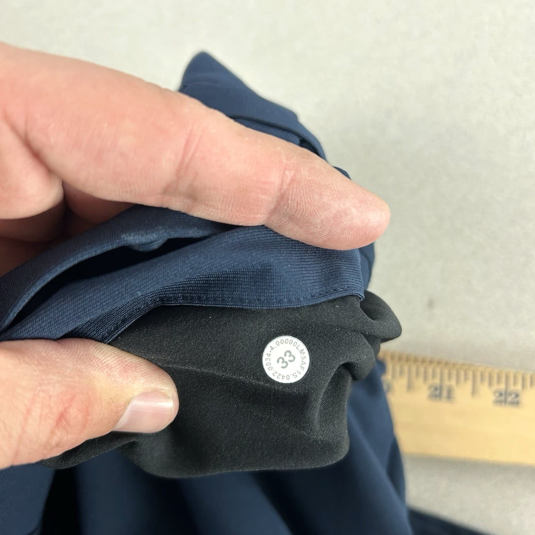 Lululemon Lululemon ABC Commission Pants Slim Men’s 32x28 Blue Warpstreme Chino LM5AF1S - 33 Regular, Tapered, City, Preppy, Sport, Adults, Mens Size US 33 - 7 Thumbnail
