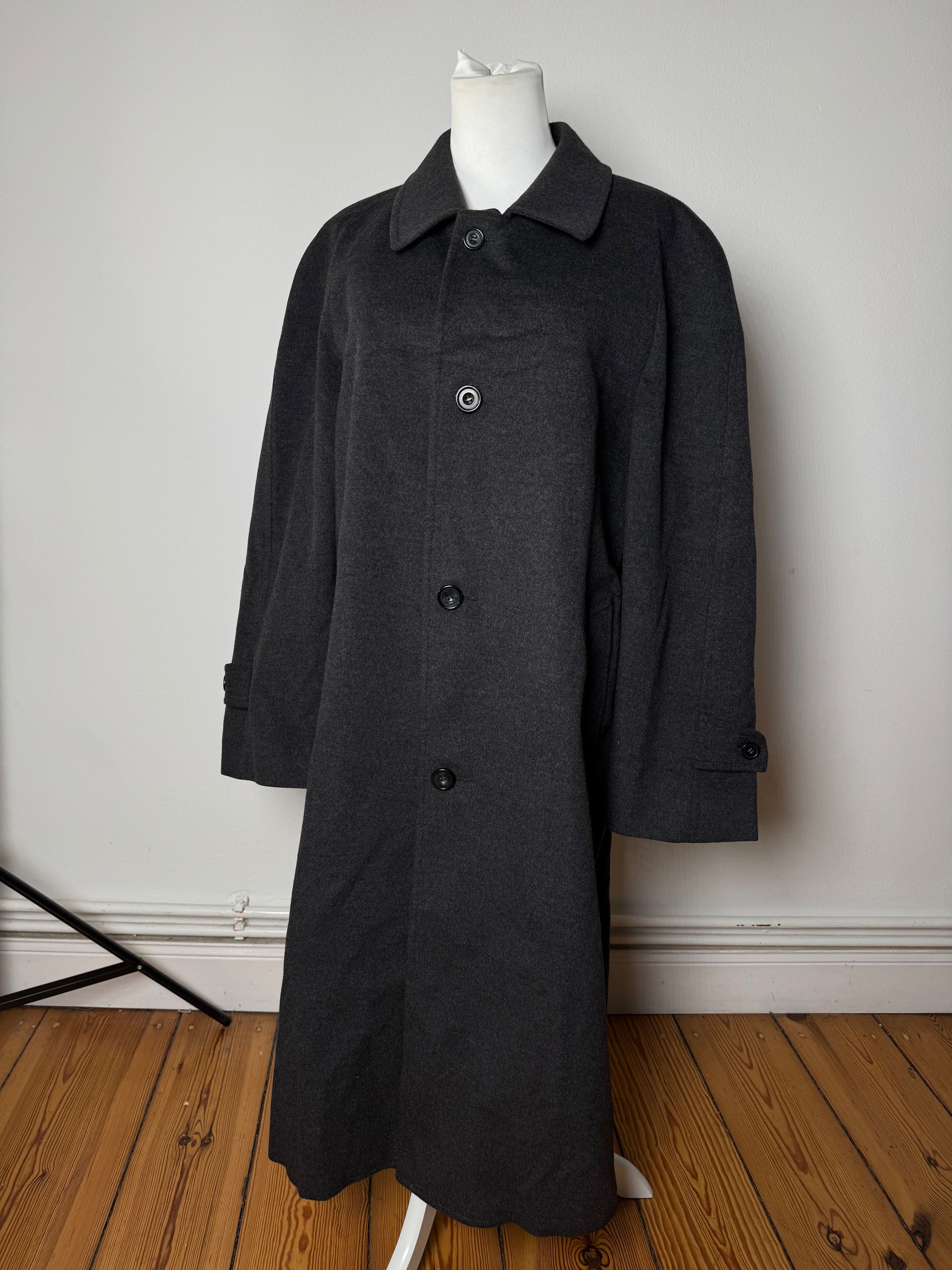 Gucci Vintage Paolo Cashmere Trenchcoat M/L anthracite Size US L / EU 52-54 / 3 - 1 Thumbnail