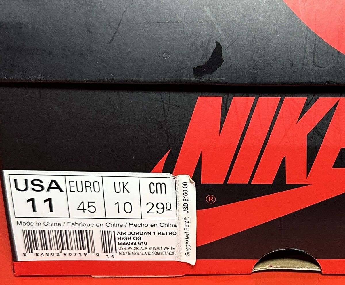 Jordan Brand Size 11 - Jordan 1 Retro OG High Bred Toe Size US 11 / EU 44 - 8 Thumbnail