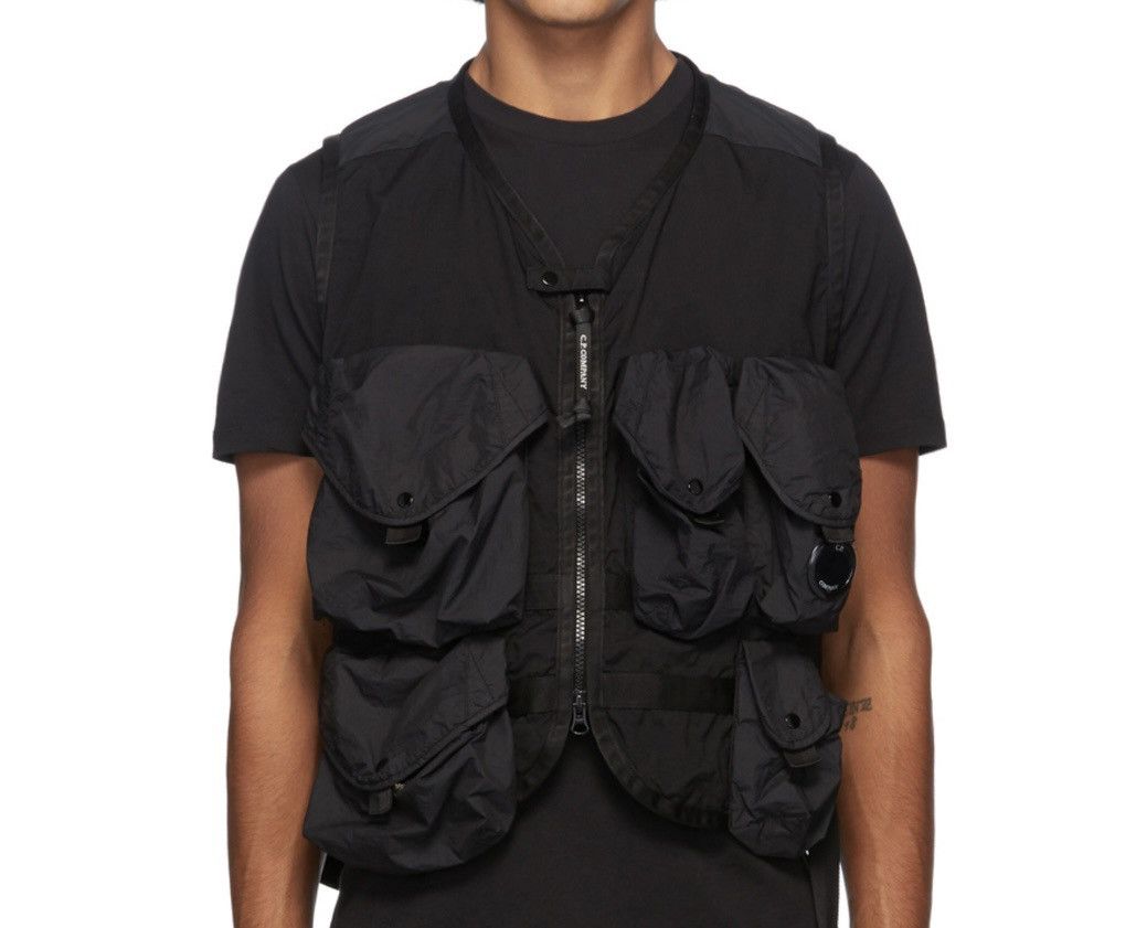 C.P. Company C.P Company Black Taylon P Utility Vest (L) Size US L / EU 52-54 / 3 - 1 Thumbnail