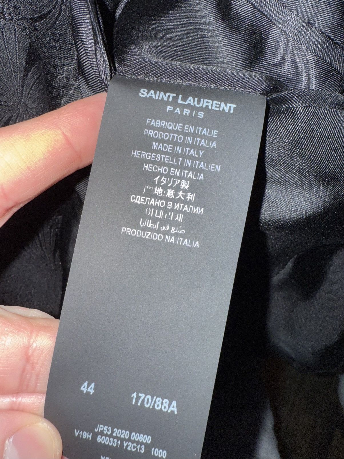 Saint Laurent Paris Heidi Slimane Jaquard Blazer Size 34R - 5 Thumbnail