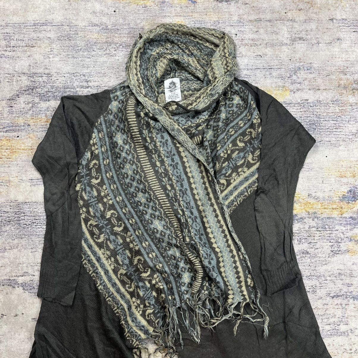 Le Grande Bleu (L.G.B.) BBP fringe knit outer cardigan vkei grunge style Size US L / EU 52-54 / 3 - 6 Thumbnail
