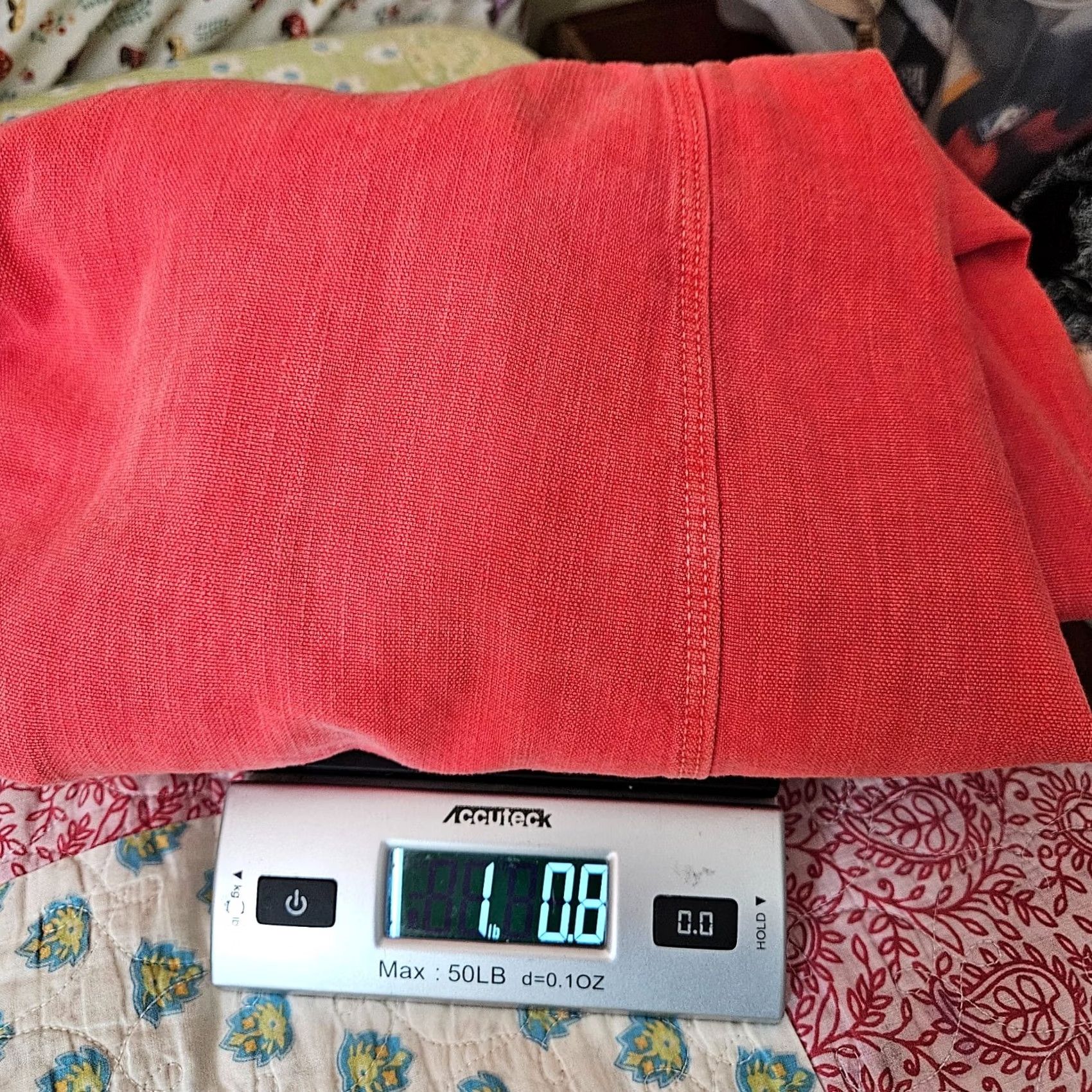 Anthropologie Anthropologie Pilcro Denim Linen Blend Midi Dress Flutter Sleeve Red Motif Solid Size M Women Vest/Bohemian A-Line Dress Size M / US 6-8 / IT 42-44 - 7 Thumbnail