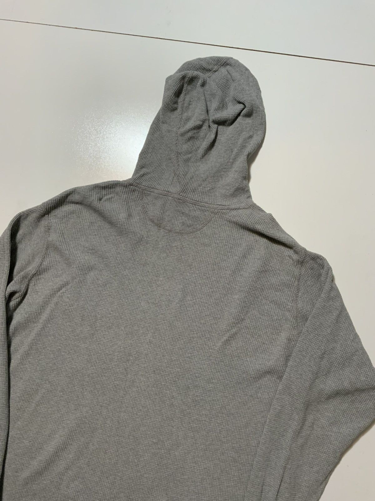 Chaps Ralph Lauren × Vintage Vintage Chaps Ralph Lauren Waffle Knit Thermal Gray Hoodie Size US S / EU 44-46 / 1 - 4 Thumbnail