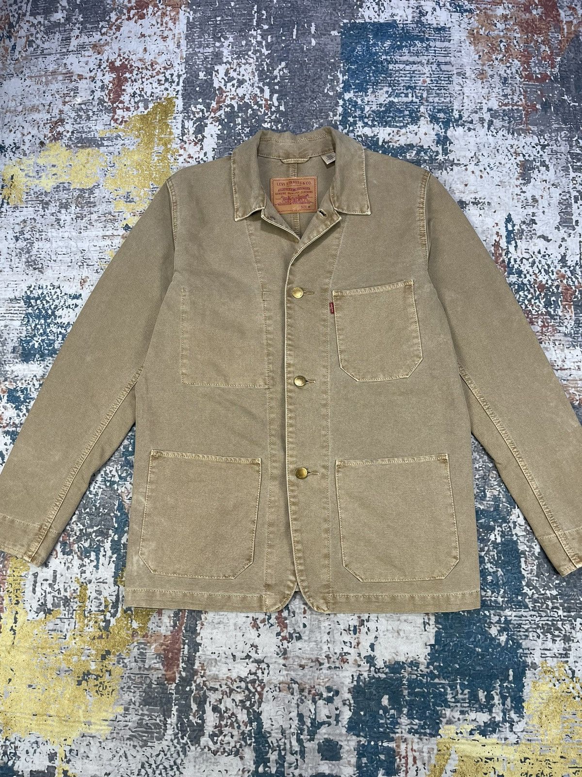 Levi's Levi’s Strauss Duck Canvas Button Up Chore Jacket Size US M / EU 48-50 / 2 - 1 Thumbnail