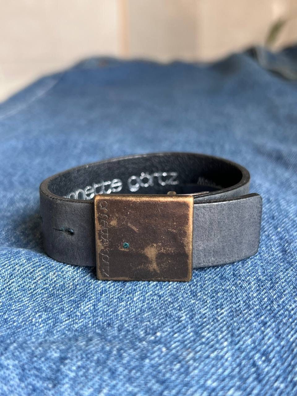 Arnette × Vintage Annette Gortz Wrap Leather Bracelet Germany Size ONE SIZE - 1 Thumbnail