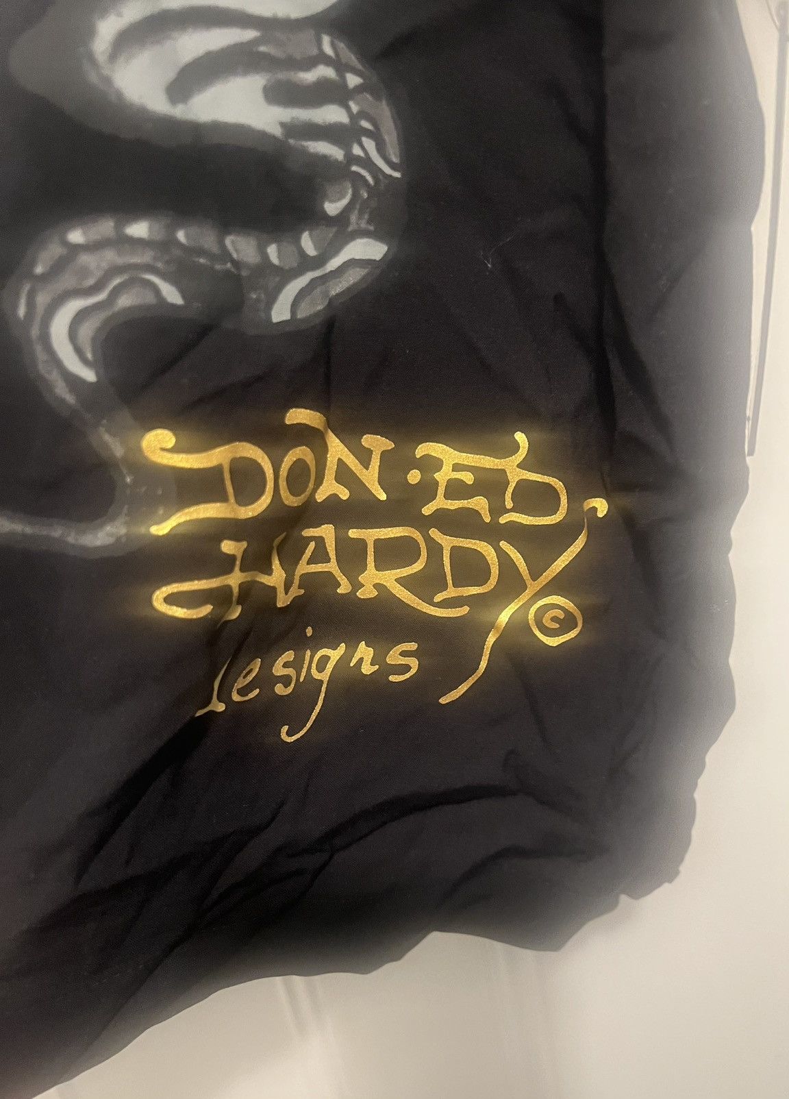 Ed Hardy Authentic Ed Hardy Woven Camp Shirt Black Grey XL The Corp Size US XL / EU 56 / 4 - 2 Thumbnail