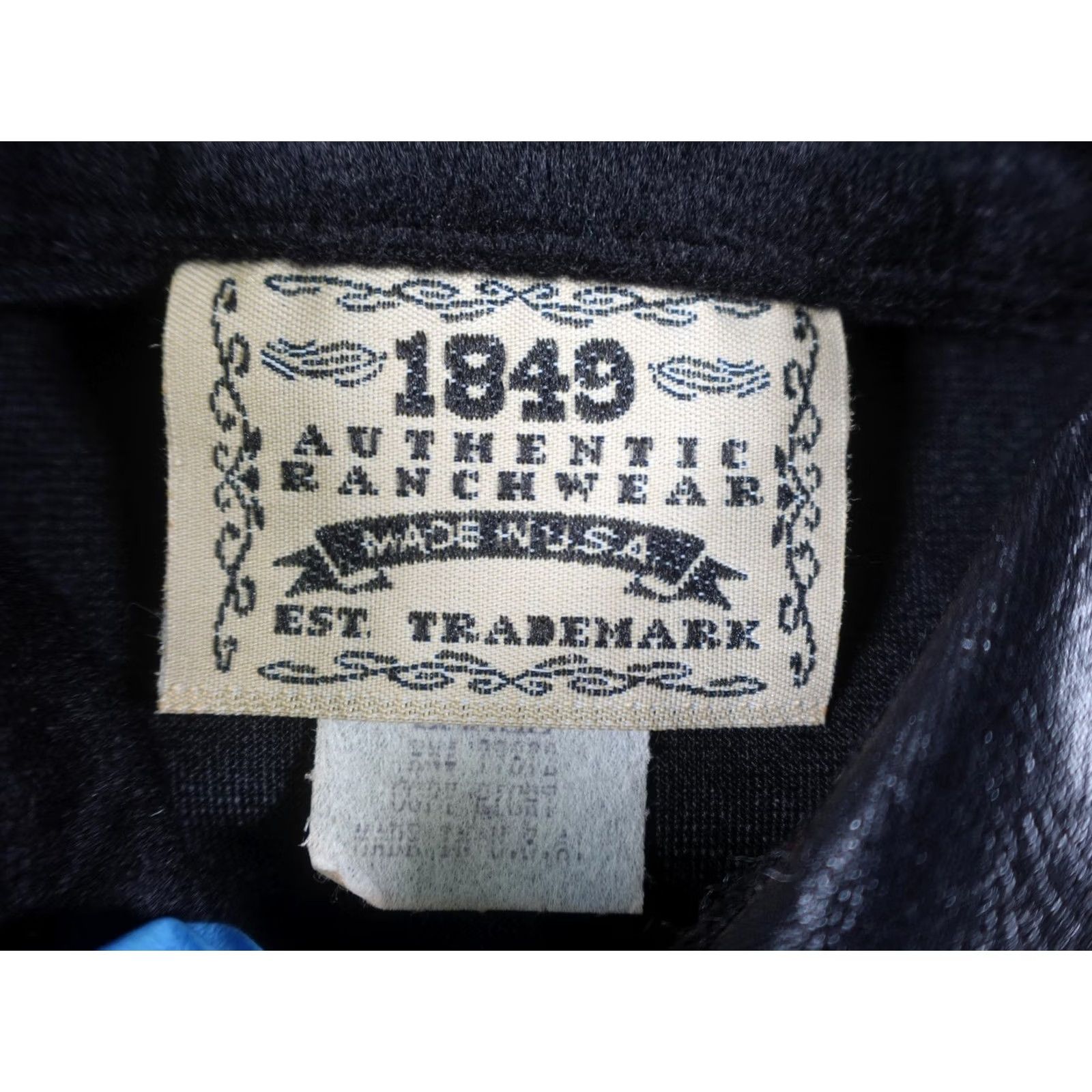 Vintage VINTAGE 1849 Authentic Ranchwear Western Jacket Womens Small Black Faux Leather Beaded Embroidered Show Size S / US 4 / IT 40 - 2 Thumbnail