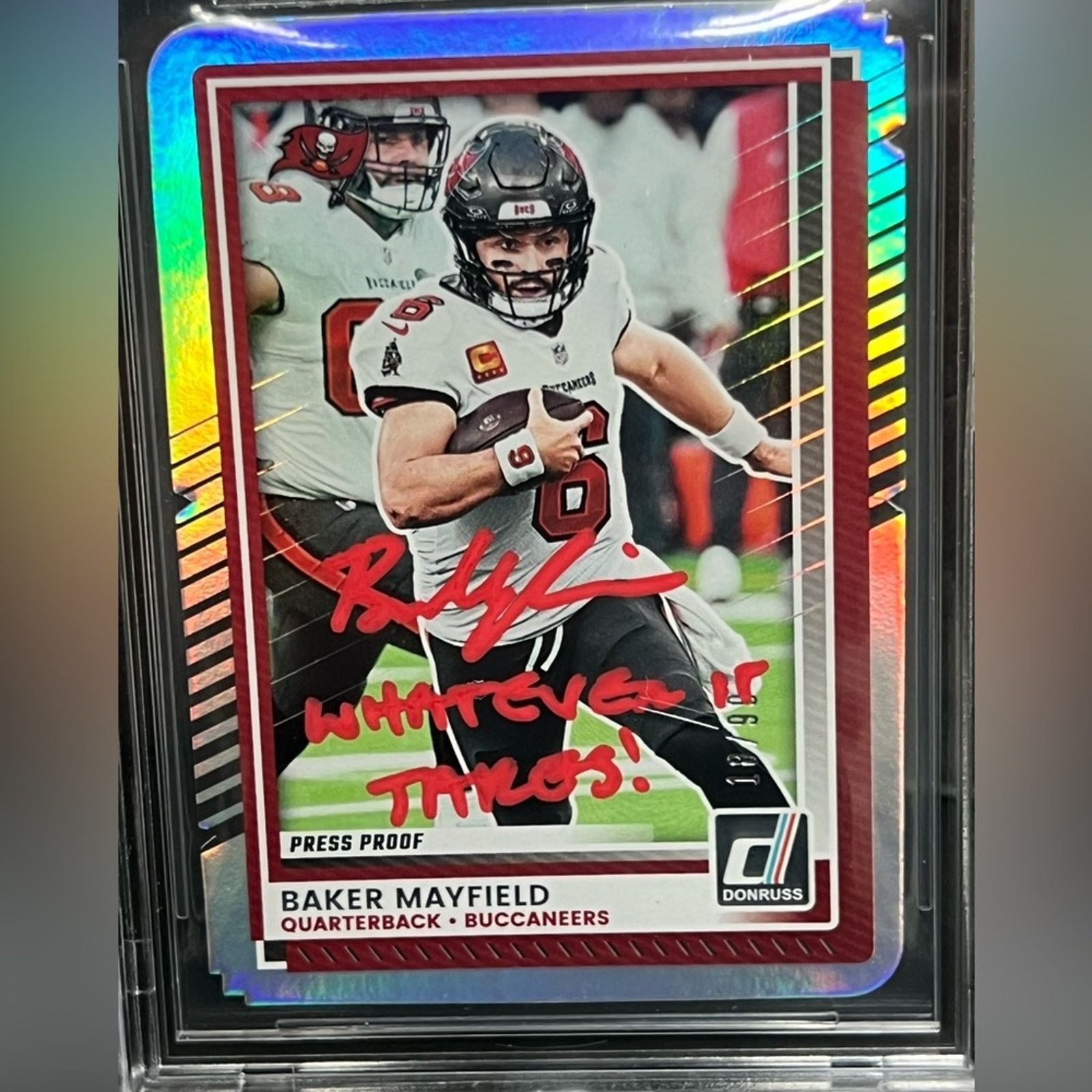 Other 2024 Panini On Card Auto Baker Mayfield Silver Die-Cut BGS Size ONE SIZE - 2 Thumbnail