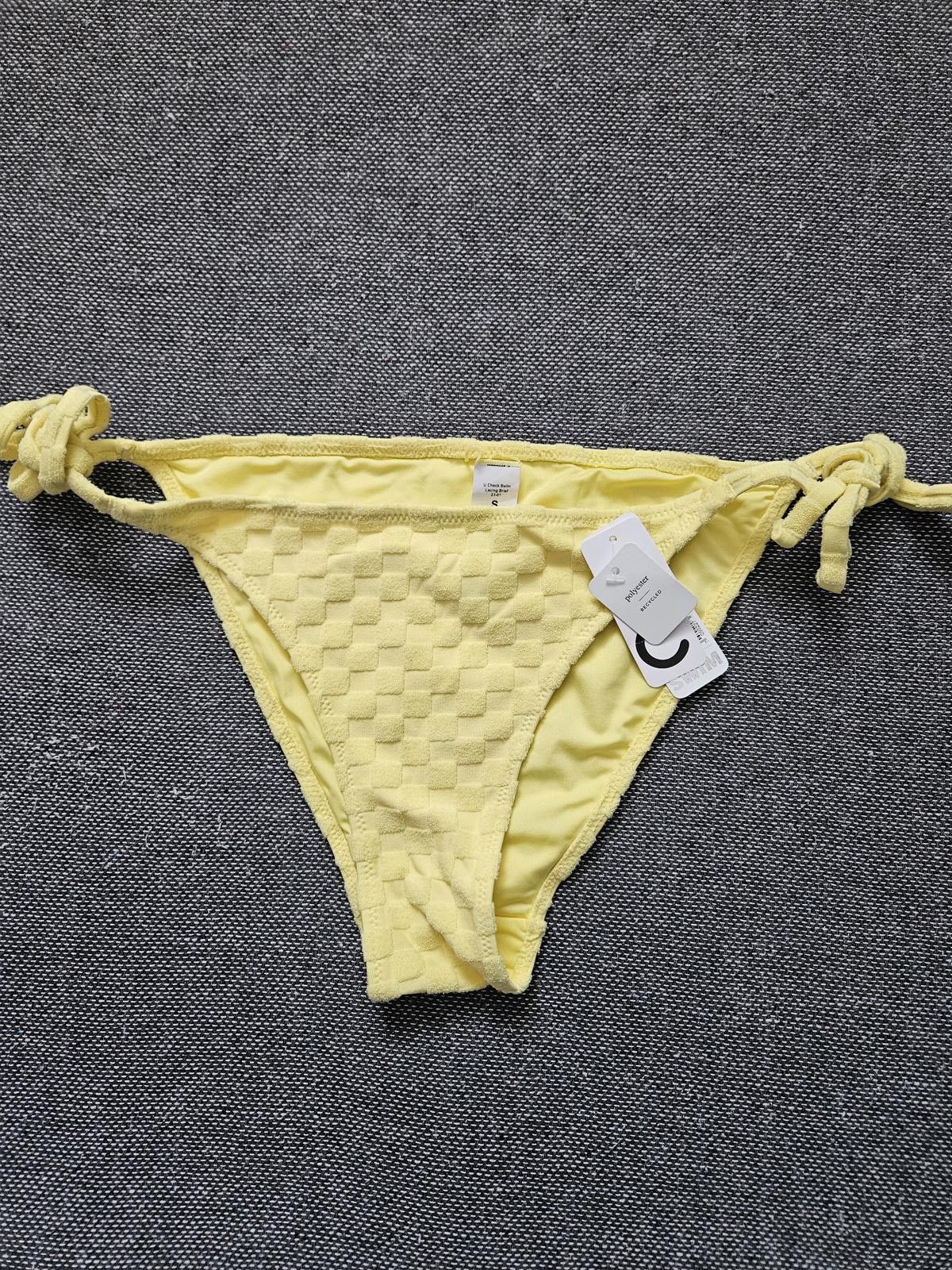 Designer Bright Yellow Women's Swim Bikini Bottoms #517 Size ONE SIZE - 1 Thumbnail