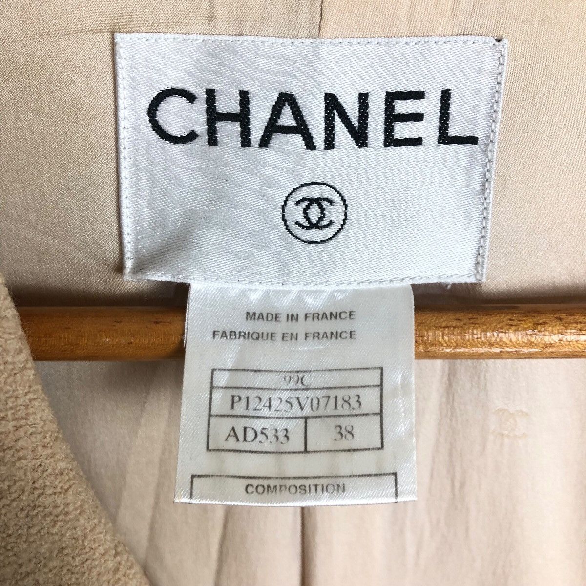 Chanel Vintage Chanel S/S1999 Single Breasted Laine Wool Coat Size S / US 4 / IT 40 - 13 Thumbnail