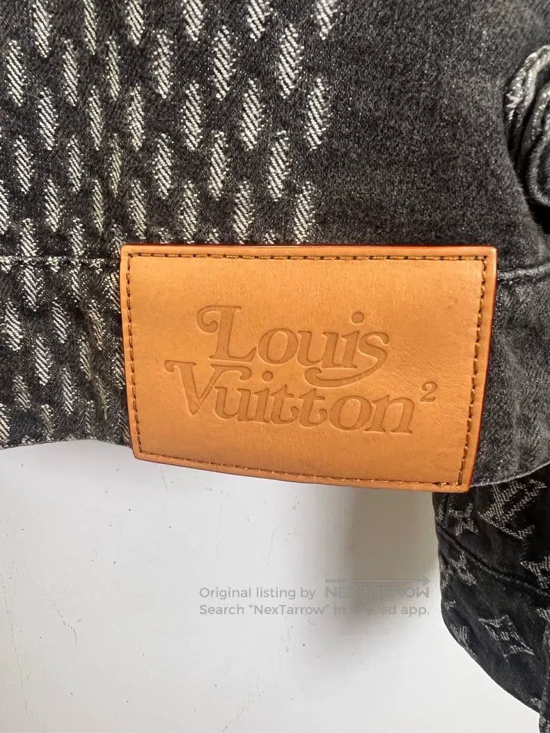 Louis Vuitton Louis Vuitton Nigo Co-Branded Black Grey Denim jacket Size US L / EU 52-54 / 3 - 3 Thumbnail