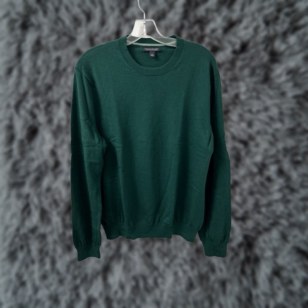 Banana Republic VINTAGE? No. Banana Republic Sweater Mens XL Green 100% Extra Fine Merino Wool Crewneck L/S Size US XL / EU 56 / 4 - 1 Thumbnail
