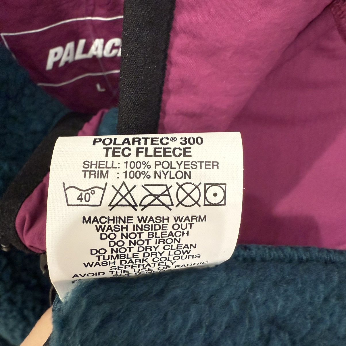Palace Palace Polartec Tec Fleece Dark Green Size US L / EU 52-54 / 3 - 4 Thumbnail
