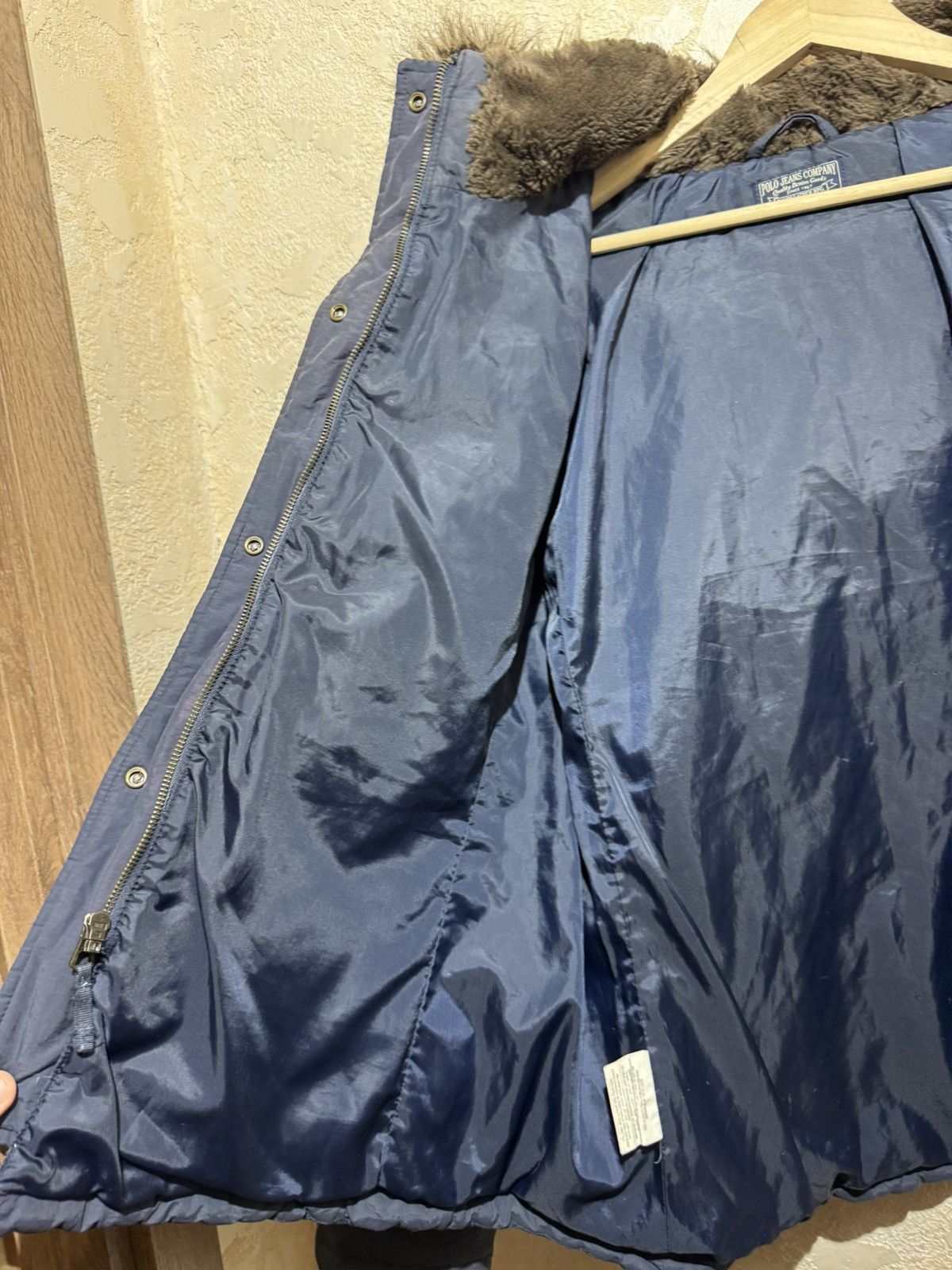 Polo Ralph Lauren × Vintage Very Rare Polo Jeans CO Ralph Lauren Faur Fur Feather Down Size L / US 10 / IT 46 - 20 Thumbnail