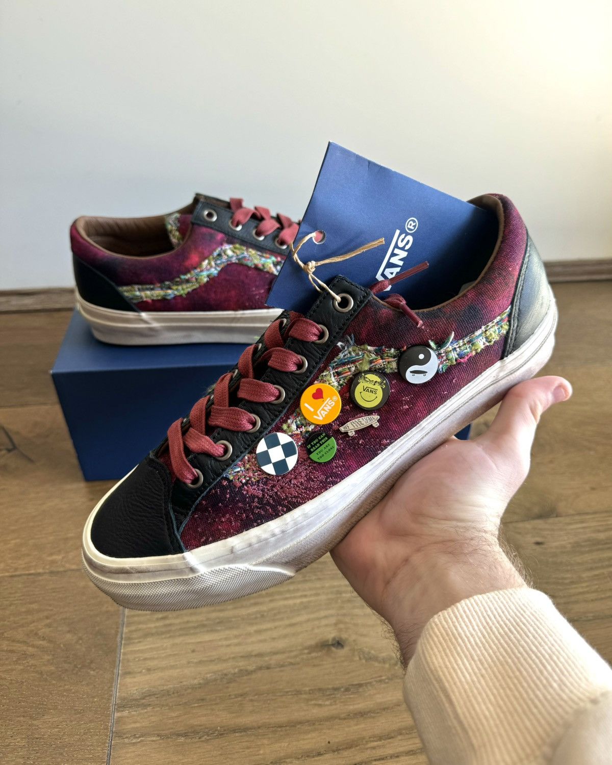 Vans LX Old Skool 36 Souvenir Burgundy Vintage Chanel