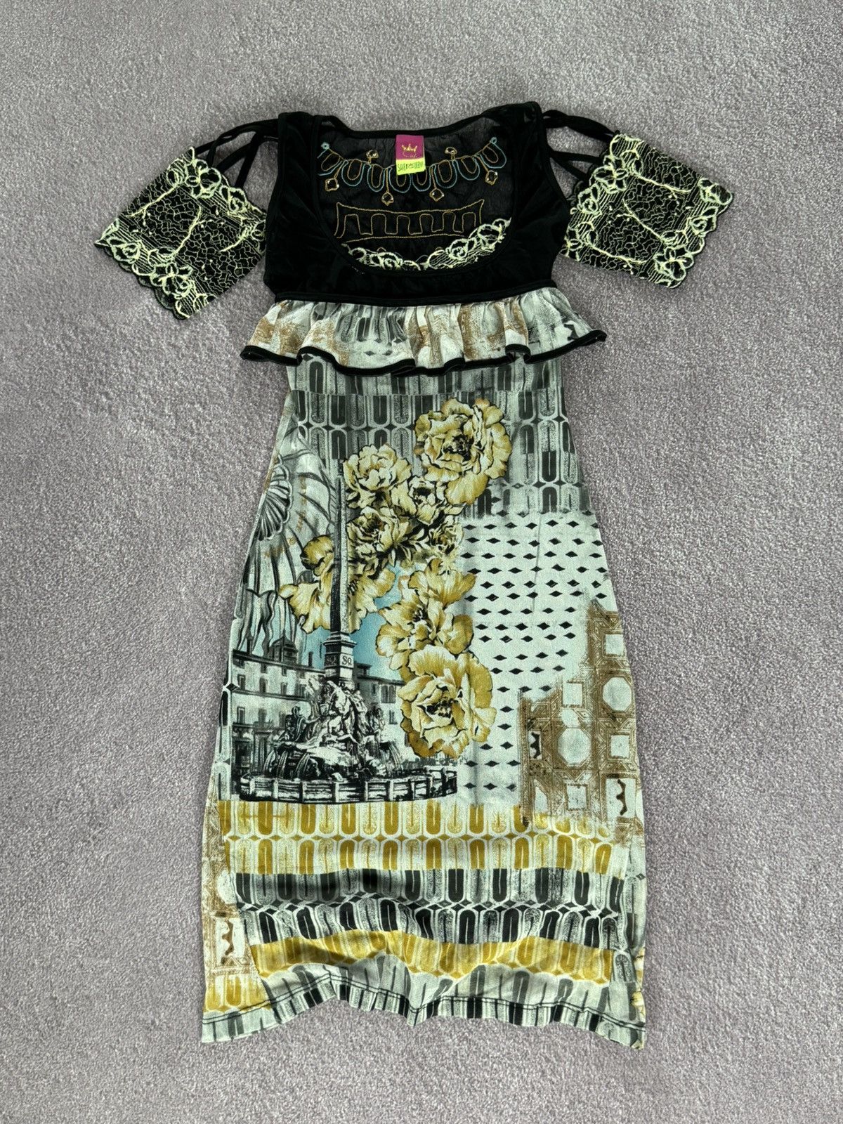 Japanese Brand Y2K Save The Queen Very Rare 00s Maxi Dress Size S / US 4 / IT 40 - 1 Thumbnail