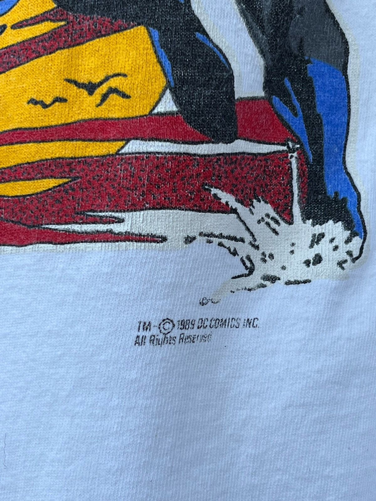 DC Comics × Marvel Comics × Vintage Vintage 1989 Batman tee Marvel (Captain America Iron Man) Size US S / EU 44-46 / 1 - 4 Thumbnail