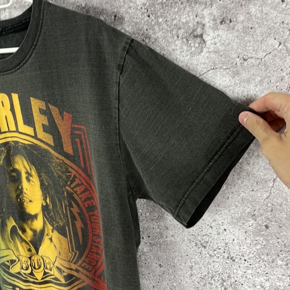 Band Tees × Bob Marley × Vintage Bob Marley Vintage 90’s Double Big Logo Heavy Cotton Size L Size US L / EU 52-54 / 3 - 6 Thumbnail