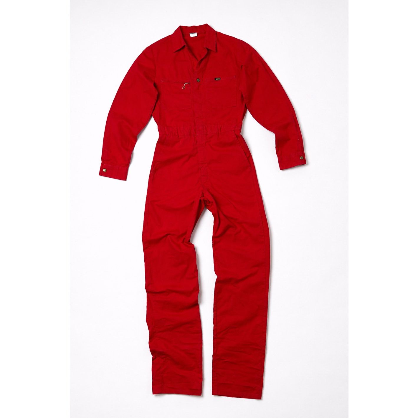 Vintage '70s Union-All Red Overall With Talon Zipper