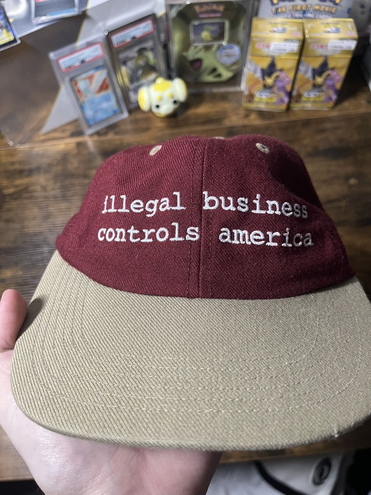 Supreme Supreme illegal business controls america hat red Size ONE SIZE - 1 Thumbnail