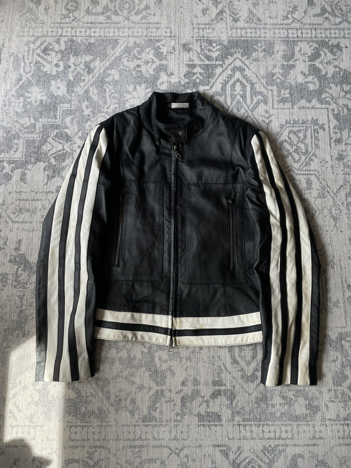Branded Leather × Leather Jacket × Usn ORCHARD M/C DIST INC