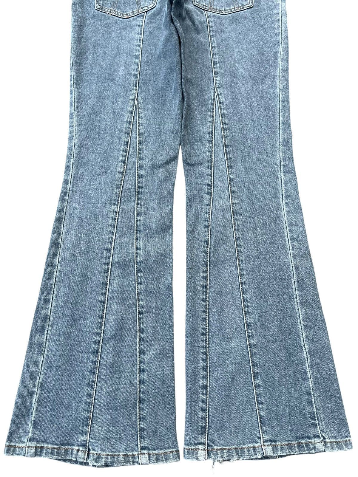 Japanese Brand × Le Grande Bleu (L.G.B.) Vintage Japanese Brand Slender Line Panel Super Flare Jeans Size US 29 - 6 Thumbnail