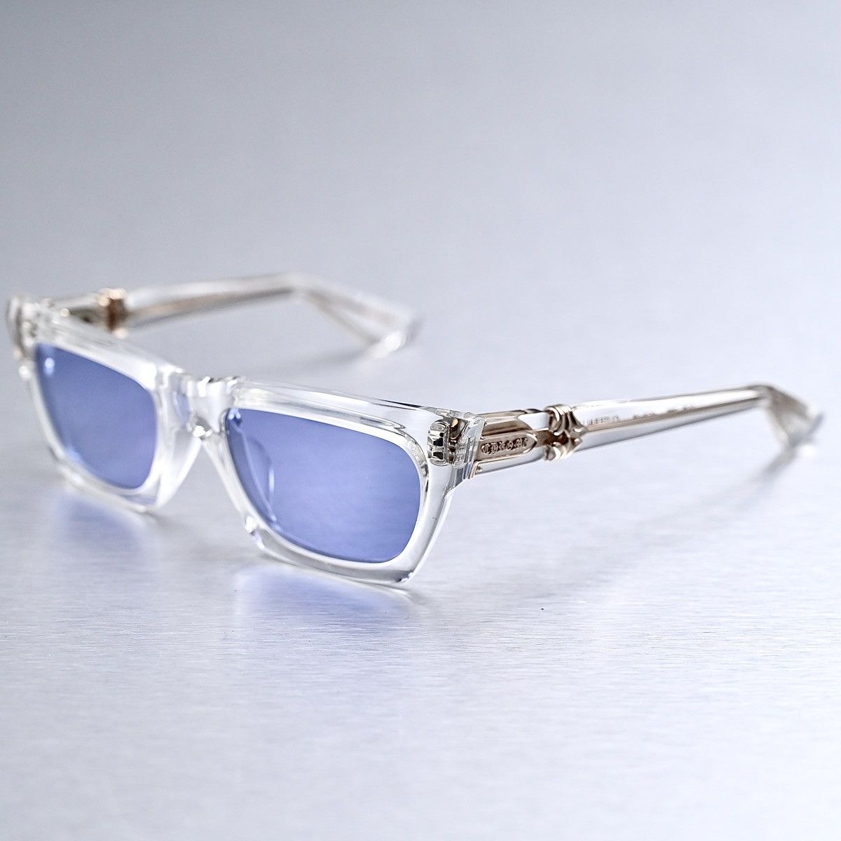 【送料&関税込】Chrome Hearts Cliterally - Slated Sunglasses Chrome Hearts Cliterally - Black / 18k Gold Sunglasses