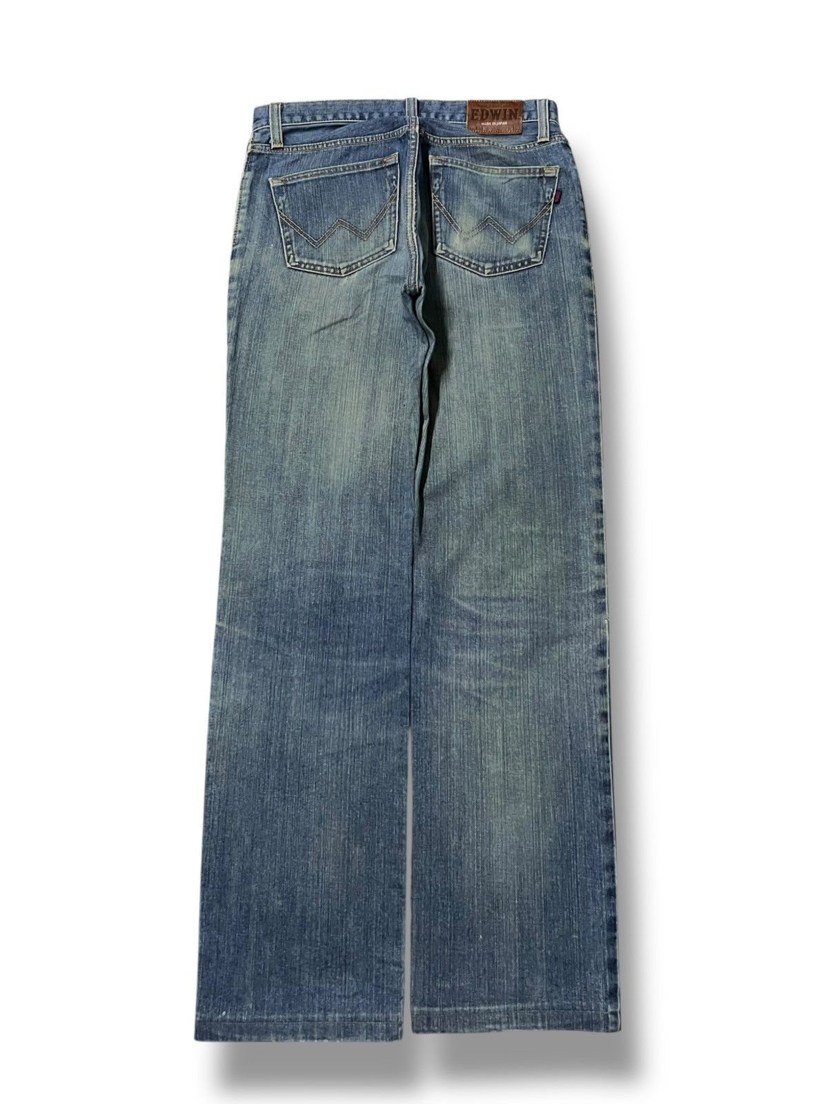 Edwin Vintage Edwin 403 Japan - Faded Mud Wash Straight Leg Jeans Size US 31 - 3 Thumbnail