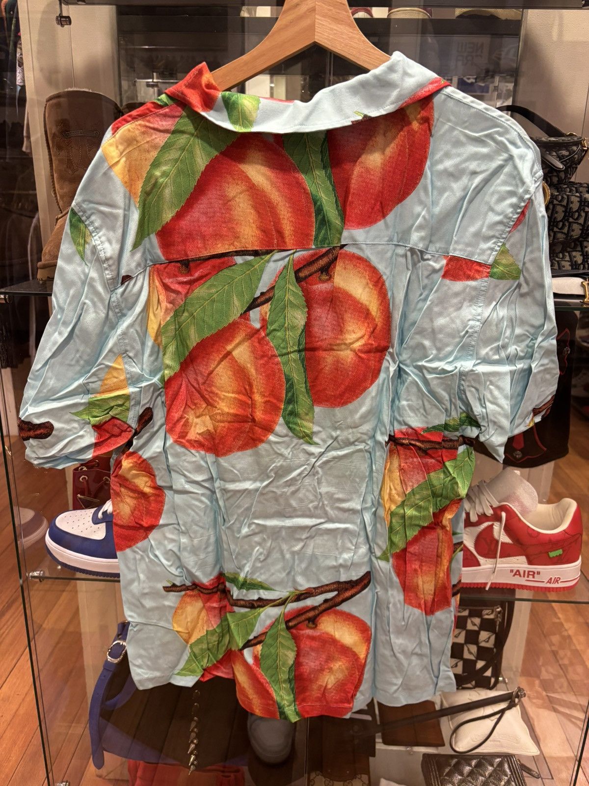 Stussy Stüssy Peach Pattern Button Up Size US XL / EU 56 / 4 - 2 Thumbnail