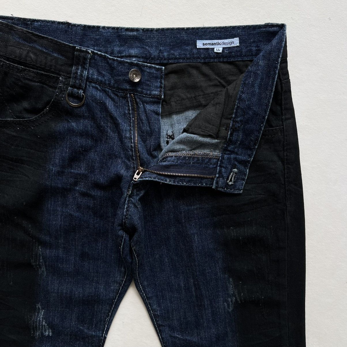 Japanese Brand × Tornado Mart × semanticdesign SEMANTIC DESIGN 2TONE FLARE JEANS Size US 34 / EU 50 - 6 Thumbnail