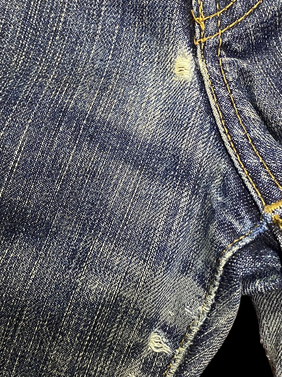 Edwin Japanese Brand Edwin Regular Mud Wash Distressed Jeans Size US 31 - 13 Thumbnail