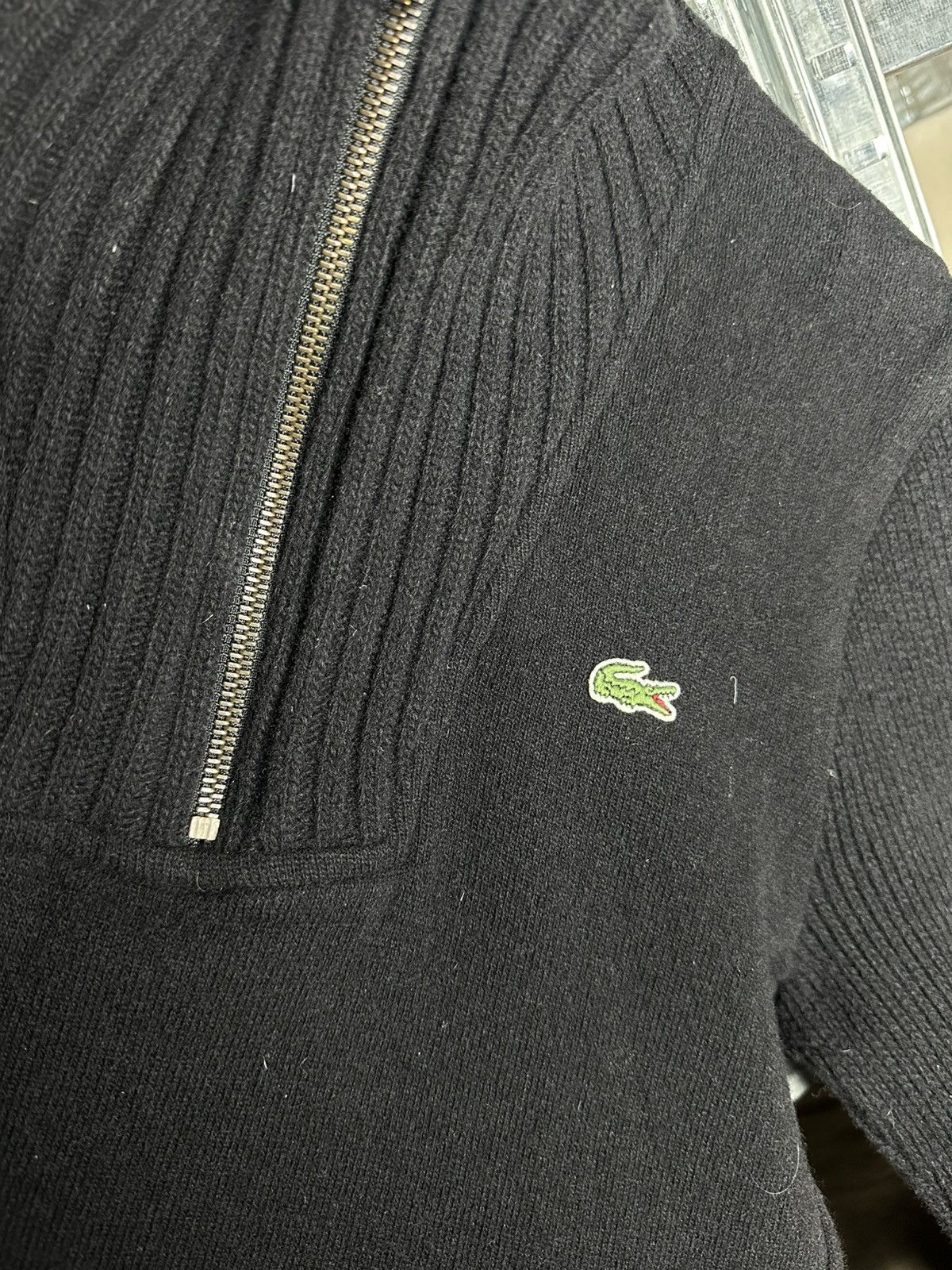 Lacoste Lacoste Half Zip Knit Sweater Wool Logo Jumper Size 3 (S) Size US S / EU 44-46 / 1 - 5 Thumbnail