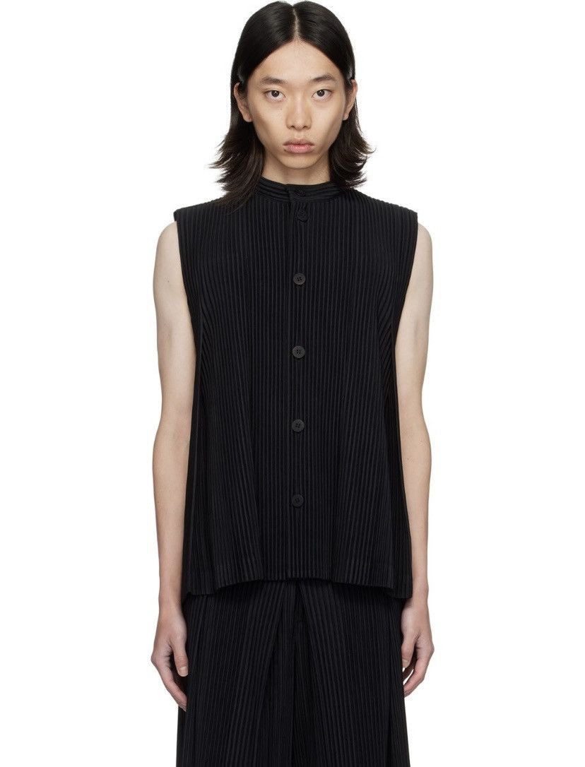 Issey Miyake Pleated Button Ups Vest