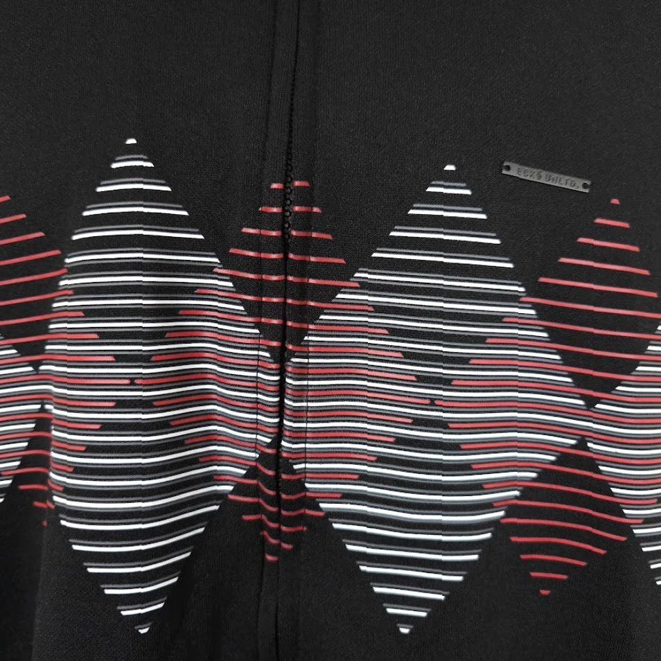 Ecko Unltd. Ecko Unltd Track Jacket Mens Size 3XL Black Diamonds Geometric Streetwear Size US XXL / EU 58 / 5 - 4 Thumbnail