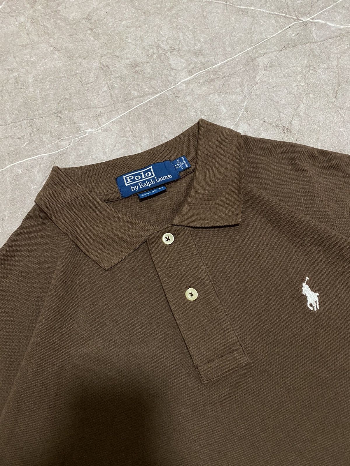 Polo Ralph Lauren × Ralph Lauren × Vintage Vintage 90s Polo Ralph Lauren Brown Polo Chief Keef Retro Size US XL / EU 56 / 4 - 4 Thumbnail