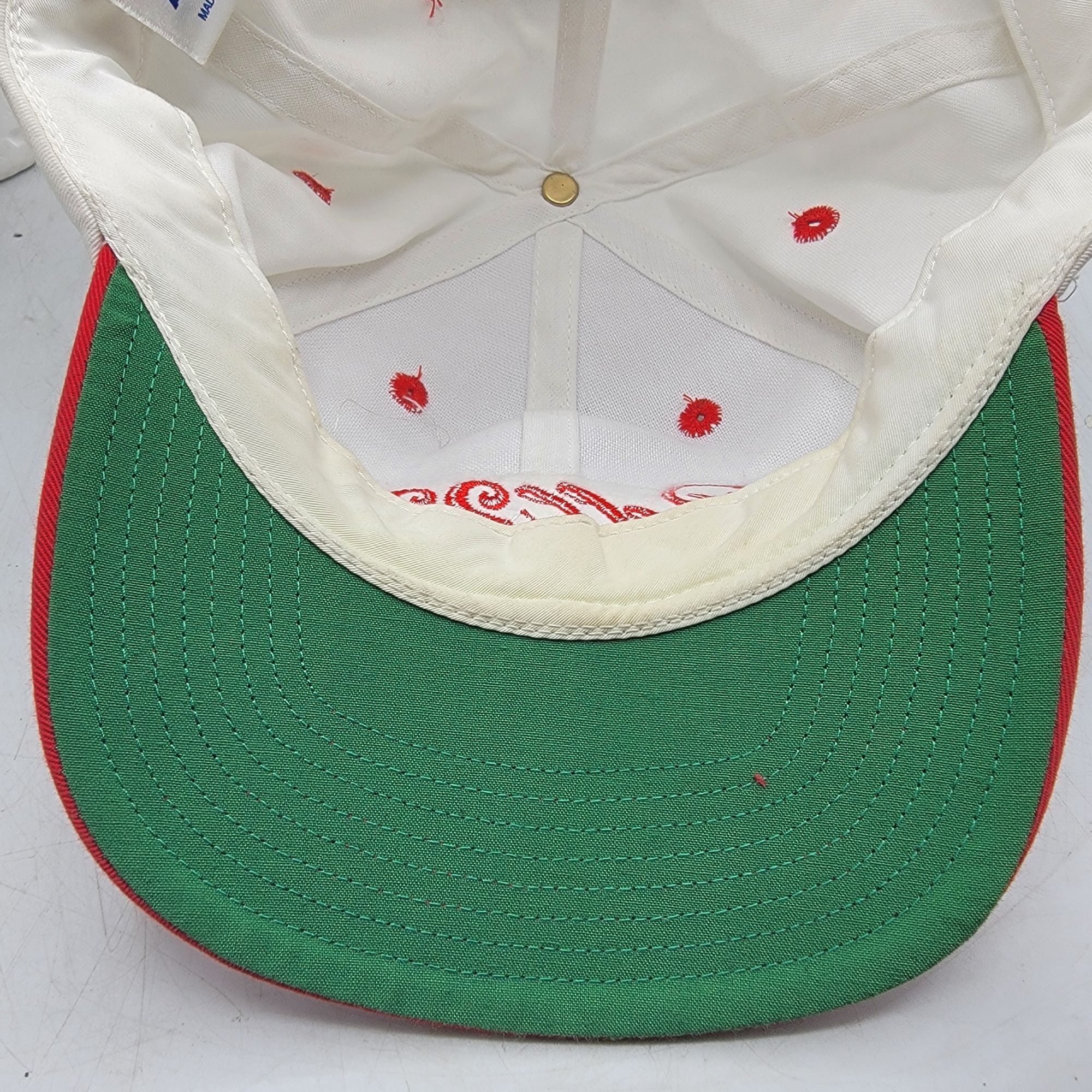 Russell Athletic Russell Athletic Bell 222 Snapback Cap Red White Hat Casual Size ONE SIZE - 8 Thumbnail