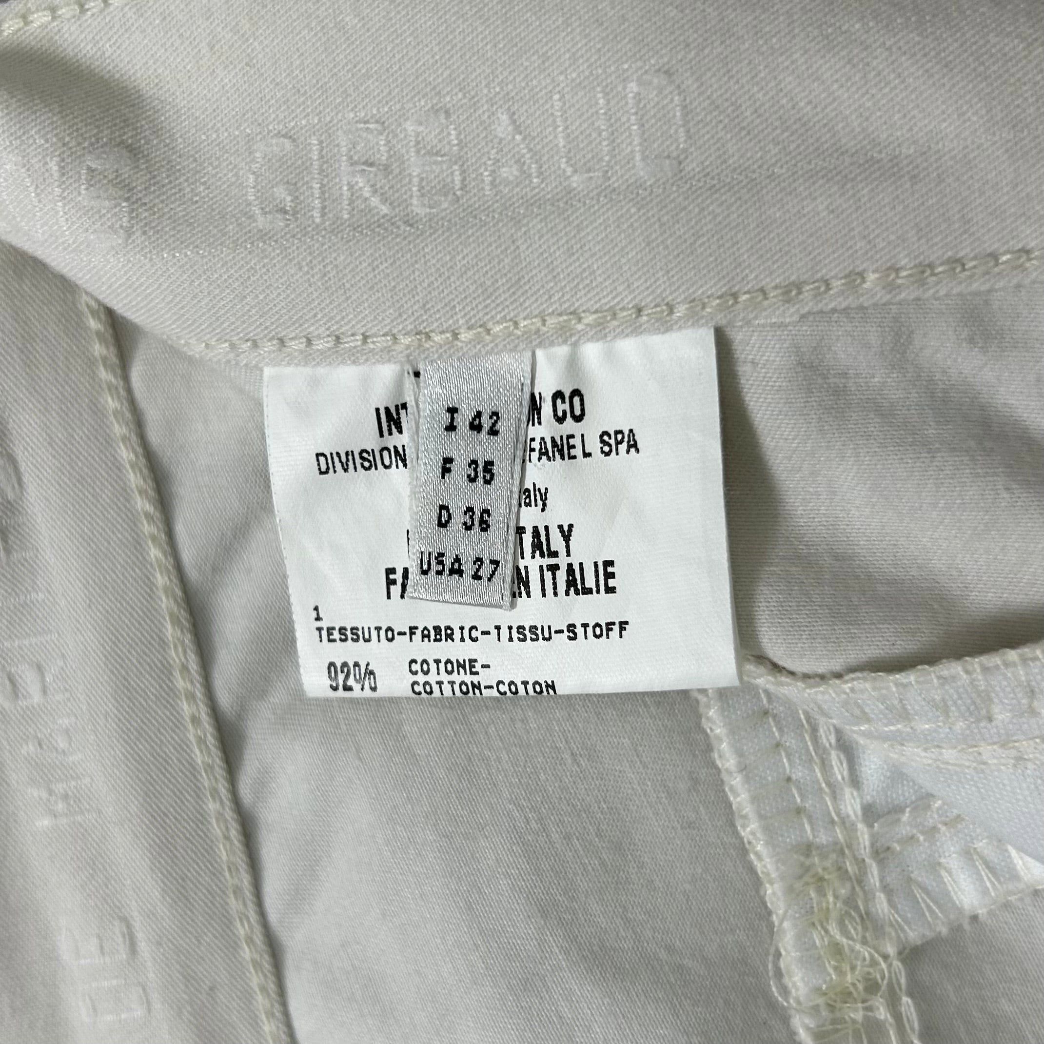 Marithe + Francois Girbaud Marithé + François Girbaud White Nylon Flared Pants Size 27" / US 4 / IT 40 - 7 Thumbnail