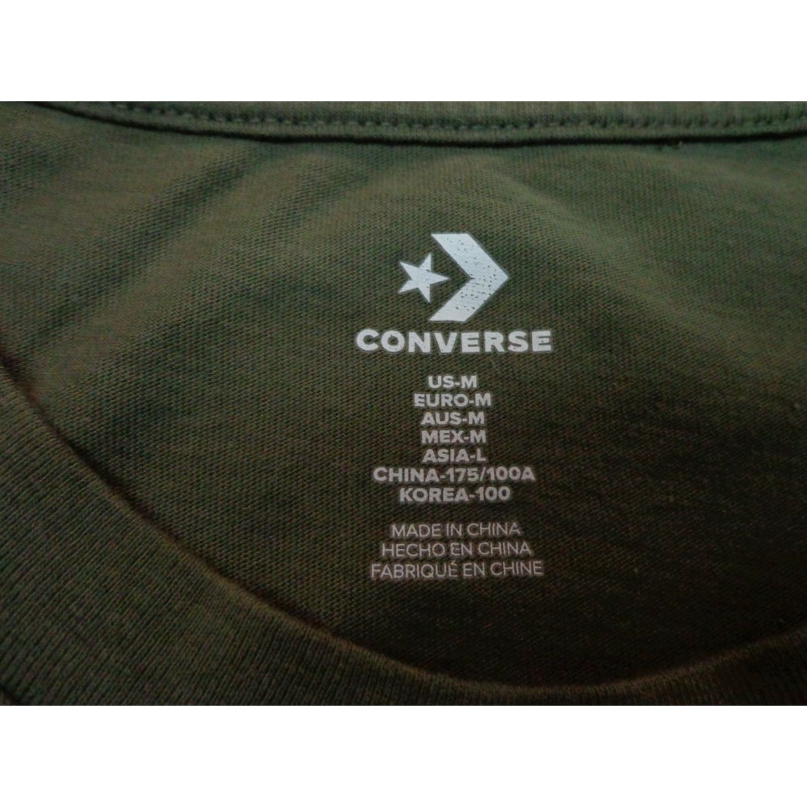 Converse Converse T Shirt Military Green Logo Size Medium FLAWS Size US M / EU 48-50 / 2 - 4 Thumbnail