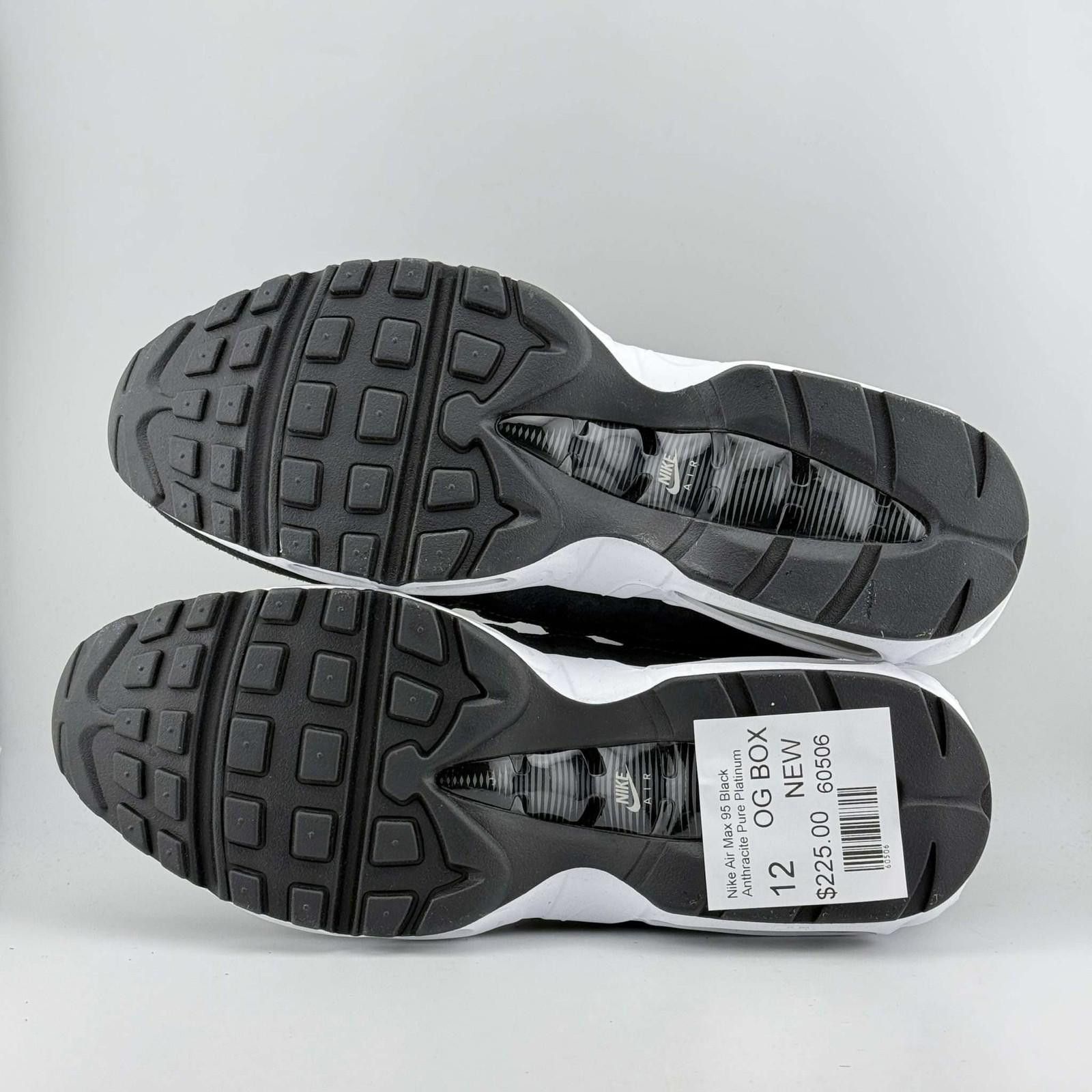 Nike Nike Air Max 95 Black Anthracite Pure Platinum US 12 New Size US 12 / EU 45 - 6 Thumbnail