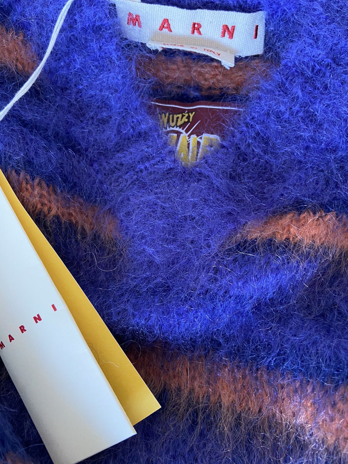 Marni Marni Fuzzy Wuzzy Mohair gilet purple/orange Size US M / EU 48-50 / 2 - 3 Thumbnail